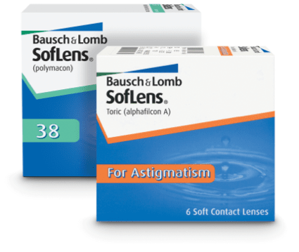Box of Bausch + Lomb SofLens Monthly Contact Lenses.