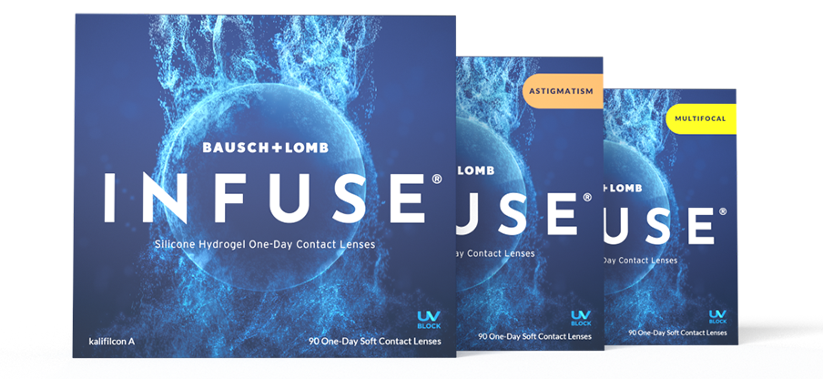 Box of INFUSE Daily Contact Lenses.